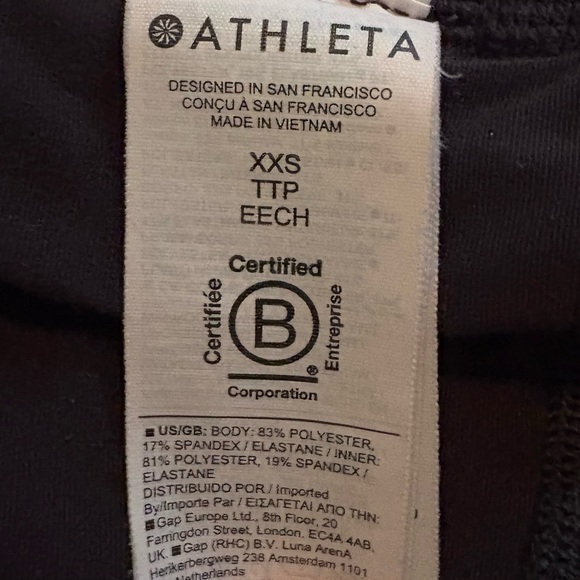 NWOT, Athleta Ace Black Tennis Skort, 13.5 in, Size XXS - Picture 11 of 12